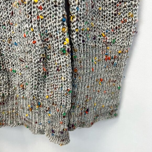 Derek Heart Womens Pullover Sweater Multicolor Open Lace Up Back Long Sleeve M - Picture 7 of 12